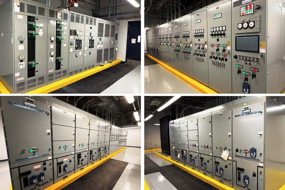 Electrical gear installed throughout the facility. 